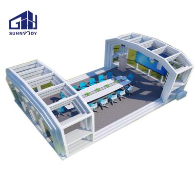 China Foshan Modern Aluminum Profile For Solarium Electric Glass House Outdoor Flat Sunroom for sale