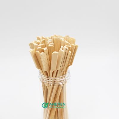 China Biodegradable Bamboo BBQ Gun Skewer Paddle Skewers Sticks For Party for sale