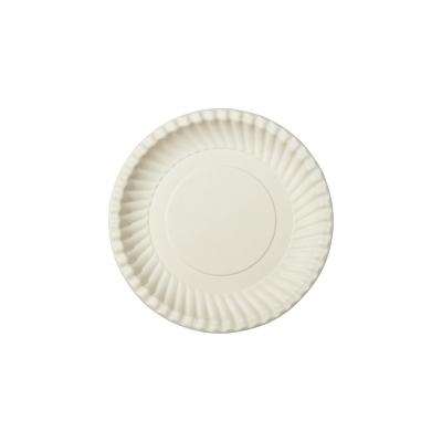 China Biodegradable Tableware Disposable Sugarcane Bagasse Round Plates for sale