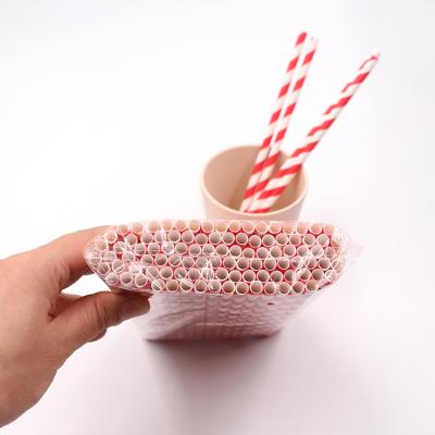 China Cheap factory price 6mm paper straws biodegradable with paper wrapped for beverages for sale