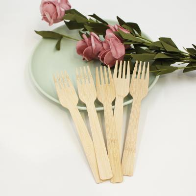 China Durable Bamboo Food Kids Fork Disposable Fork Cutlery For Dinner Lunch for sale