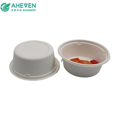 China Food Grade Compostable Disposable Bagasse Bowl Round Biodegradable For Fast Food for sale