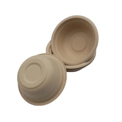 China Promotional Hot Selling Disposable Round Bagasse Bowl For Fast Food for sale