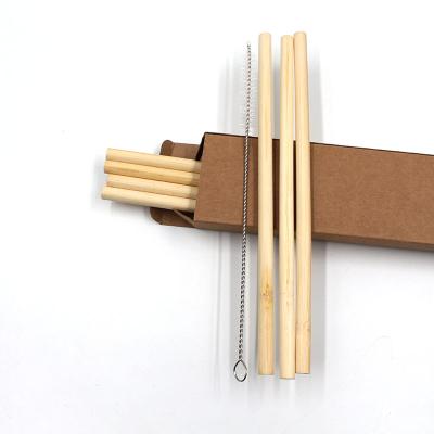 China Restaurant/Bar/Home Straw Bamboo 100% Biodegradable Wheat Straw Bamboo Straw Drinking for sale