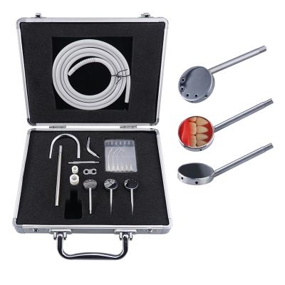 China Dental Mirror Kit Fog Free Replaceable Mirror 304 Stainless Steel Suction with Endo Suction Tips for sale