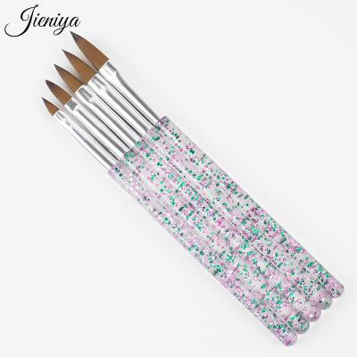 China 2022 Nail Logo Oval Nail Art Brushes Brush Set Manufacturer Custom Acrylic Nails Print OEM Nail Art Brush for sale