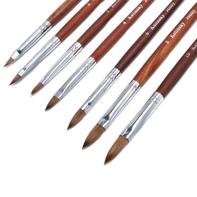 China New professional kolinsky high quality pure sand nail grades product acrylic finished nail art brush double for sale