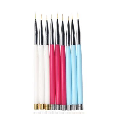 China Easy Apply Pen Nail Design Brush New Gel Polish Paint Art Liner Brushes Set Nail Art Different Colors for sale