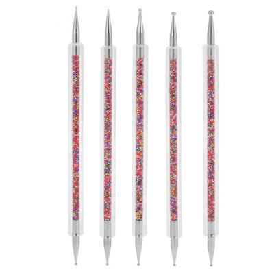 China New 5 PCS Nail Art Dotting Painting Pen Manicure Tools Nail Art Dotting Pen Tool Dot Se for sale