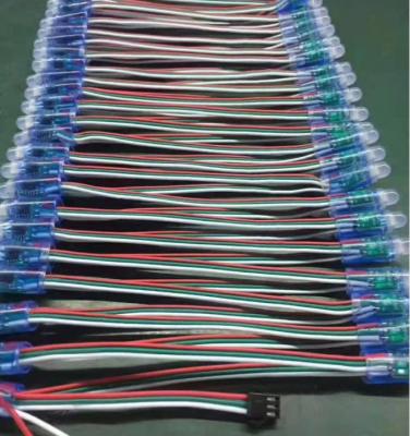 China AlGaInP full color factory direct sale magic color waterproof 50 Leds15cm DC5v 12mm led pixel string light led module for sale