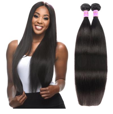 China Long Straight Soft Straight Thick Shedding Raw Virgin Brazilian Hair Bundles For Black Woman for sale