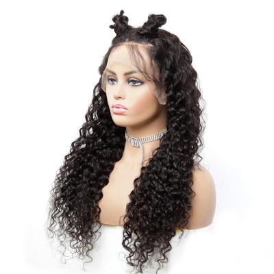 China HL077 Brazilian Raw Virgin Human Hair Water Wave Hair Wigs Curly HD Hair Lace Front Wig for sale