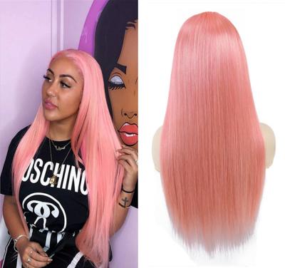 China HL657 Long Straight Colored Human Hair Lace Front Wigs For Women Brazilian Transparent Lace Wigs Pre Plucked for sale