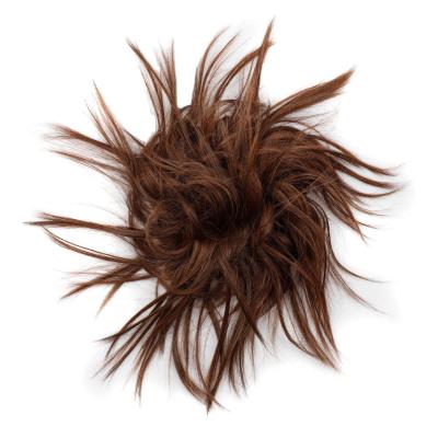 China European and American x-ring hair wig ladies wig elastic band chemical fiber wig chicken tail hair ring wig for sale