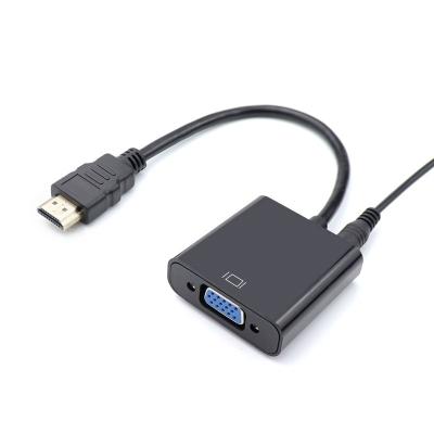 China COMPUTER HDMI Male to VGA Female with Audio Cable Gold Plated Connector Video Adapter Cable for PC DVD HDMI Converter for sale