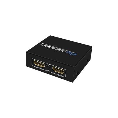 China Black 2-Port HDTV 2.0 Computer Switch Splitter Adapter 2 in 1 or 1 in 2 out Splitter Supports 3D and 1080P 2K 4K for sale