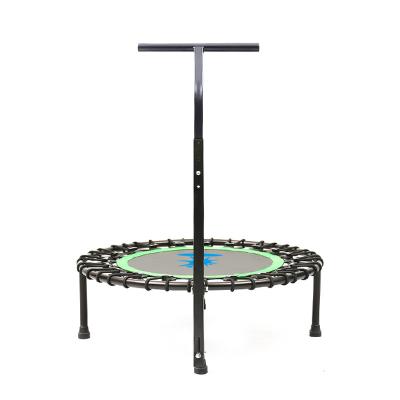 China With Protective Net Manufacturers Supply High Quality Hot-selling Adult Fitness Trampoline Folding Trampoline With Armrests for sale