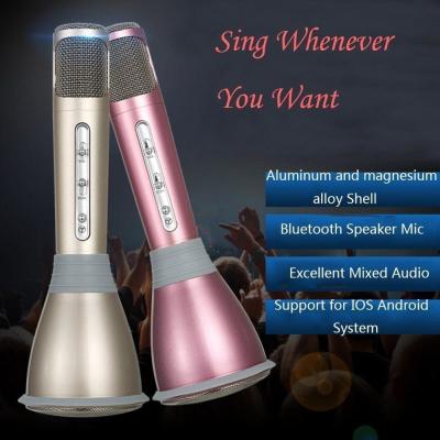 China Wireless Karaoke Microphone,1000mAh Portable Built-in Bluetooth Speaker for sale