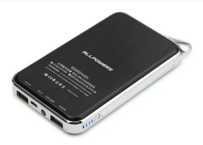 China 10000mAh Portable Power Bank with Dual USB Ports 3.1A Output and 2A Input - Black for sale