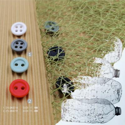 China Button poly SAB K.XIAOBAI recycled PET button support sample and customization for sale