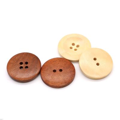 China Other Factory Design OEM Hole Natural Colored Buttons Custom Printed Enamel Big Size Green Opens Eco Fancy Coconut Wood Buttons for sale