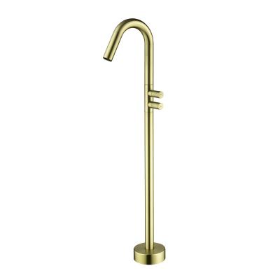 China Without Sliding Bar Position Bath Shower Mixer Rainfall Bathroom Shower Floor Bathtub Faucet for sale