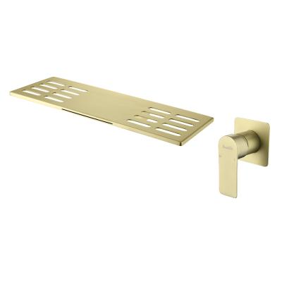 China Without Sliding Bar Single Handle Bathtub Waterfall Faucet Bathroom Hot and Cold Faucet Hidden Gold Bathtub Faucet for sale