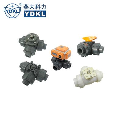 China YDKL Union Tee General TU Genuine Black White Gray Ball Valve for sale