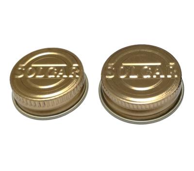 China Does not overflow 24-400 38--400 45-400 89-400 Neck Lid Metal Screw Lid With Hot Seal / Sensitive Seal Tinplate Caps For Glass Bottles Covers for sale