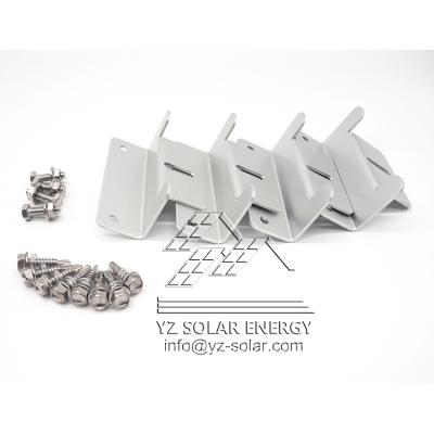 China SUS304 Aluminum Z Shaped Solar Panel Mount Z style solar penal mounts for mount on RV/Caravan/Marine. for sale