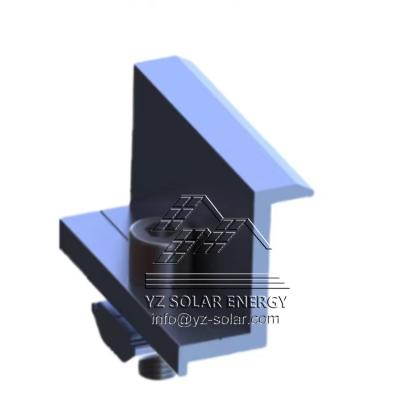 China SUS304 YZ End Clamp 30-40mm Universal Solar Panel Mount Clamp Kit For Solar Rail PV System Structure for sale