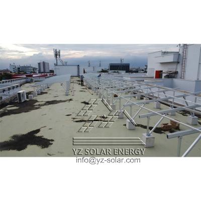 China Flat Roof Aluminum House System Commercial Use PV Solar Panel SUS304 PV Structure Tile Roof Support for sale