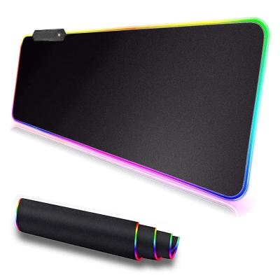 China Customized Eco-friendly Large Size Gaming Mouse Pad Gamer Mouse Mat With RGB Backlit Computer Mousepad for sale