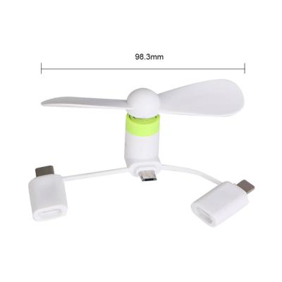 China 360 Promotional Gifts 2021 Rotation 3 In 1 Mini Fan For Mobile Phone Fan USB Fan With Custom Logo for sale