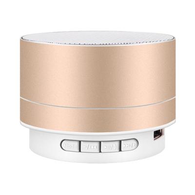 China Phone function A10 mini wireless speaker with AUX speaker. Portable Super Bass FM Radio MIC TF Card Metal Noise MP3 Music Player for sale