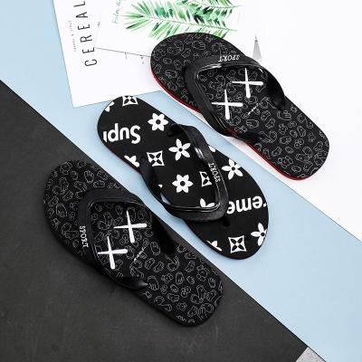 China Wholesale Hot Selling High Quality Breathable EVA Outsole Beach Slippers Men Fashion Flip Flops Home Slippers Breathable High Quality Chanclas for sale