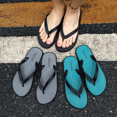 China Factory Direct High Quality Breathable Custom PVC Strap Waterproof Man Flat Slipper Eva Flip Flop Men Outdoor Sandals for sale