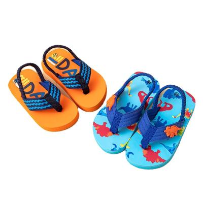 China Cute New Arrivals Kids Cartoon Slippers Toddlers Waterproof Shoes Cool Boys Flip Flops Beach Sandals for sale