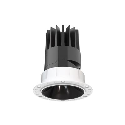 China Industrial anti-glare low light 7w 12w 18w recessed adjustable ceiling spotlight led dimmable cob downlight for sale