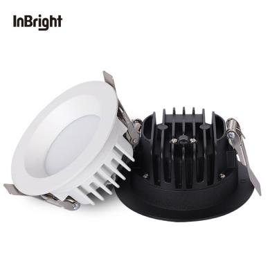 China CCT 8w 12w industrial dimmable anti-glare downlight ceiling ip65 waterproof lighting recessed smd led downlight for sale