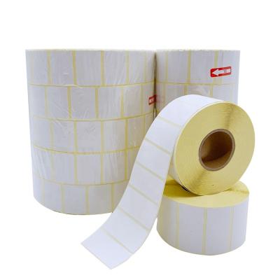 China China Manufacturer Self Adhesive Coated Semi Gloss Paper Jumbo Roll for Barcode Label Sticker en venta