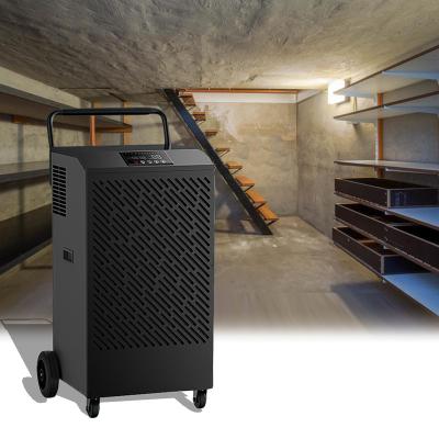 China Hotels 165L/D Portable Handle Type Industrial Dehumidifier For Basements for sale