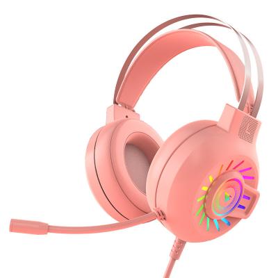 China Hot Selling Top Quality Over-ear Stereo Gaming Headset With Led Light for sale