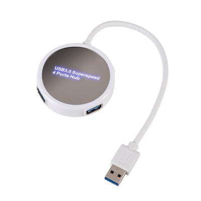 China Mobile Phone Tablet LAPTOP PC China Manufacturer Custom Produce OEM Extension 4 in 1usb 3.0 Usb Left Hub High Quality Hub With Led Display for sale