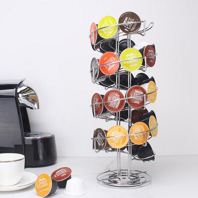 China New arrival coffee capsule stand nespresso sustainable capsule holder rotating coffee capsule holder on coffee tables for sale