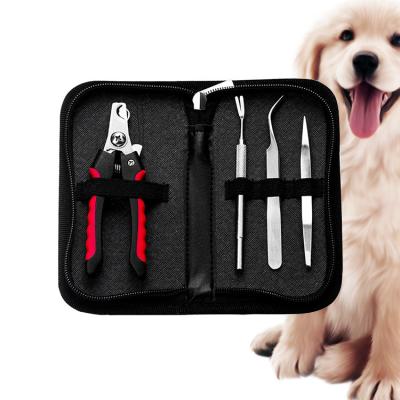 China Viable Chinese Supply Inventory Sufficient Plastic Stainless Steel Pet Accessories Grooming Kit For Pet Grooming for sale