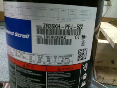 China Compressor bonde do rolo de ZR36KH-PFJ-522 Copeland para o condicionador de ar/220V/50HZ-60HZ 1phase à venda