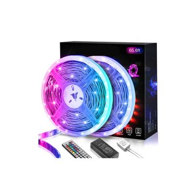 China 5m/roll Residential Flexible 5050 RGB 600 LED Color Changing Remote Control Led Strip Lights - 65.6ft for sale