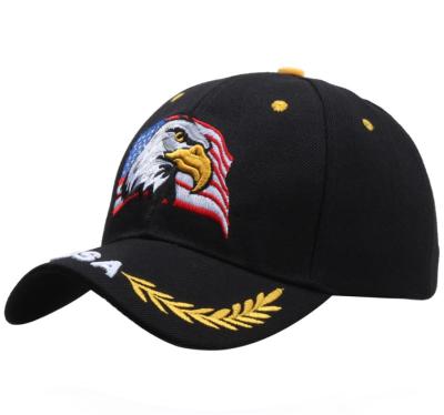 China COMMON Snapback Covers USA Flag Black Eagle Embroidery Baseball Cap 2020 Casual Dad Hats Fit by Gorras Cap Hats for sale