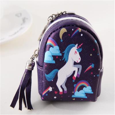 China Cute Fashion Kawaii Small Card Holders Purses For Ladies Unicorn Coin Purses Women Wallets Girls Cartoon Pinch Children Kids for sale